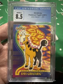 NINTENDO POKEMON TOPPS Trading Cards - ITA - 203 Girafarig CGC 8.5 (LOW POP) - Image 1