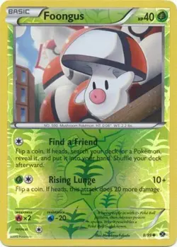 Pokemon - Foongus - 8/99 - Reverse Holo - Next Destinies - NM/M - Image 1