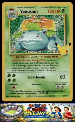 Pokemon Celebrations Venusaur 15/102 Classic Collection Holo Near Mint - Image 1
