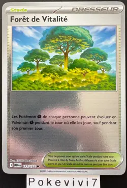Carte Pokemon FORET DE VITALITE 117/132 REVERSE ME01 Mega-Evolution MEG FR NEUF - Image 1