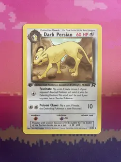 Pokemon Card Dark Persian Team Rocket 1st Edition Uncommon 42/82 NM Condition - Image 1