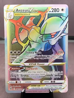 Pokemon TCG Arceus VStar 176/172 Secret Rare Full Art Holo Brilliant Stars NM - Image 1