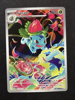 2025 Pokemon Mega Evolution Ivysaur 134 Illustration Rare - Image 1