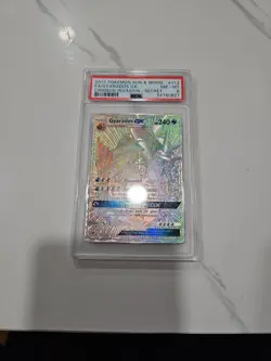 2017 Pokemon Crimson Invasion Gyarados GX Rainbow Secret #112 PSA 8 NM-MT - Image 1