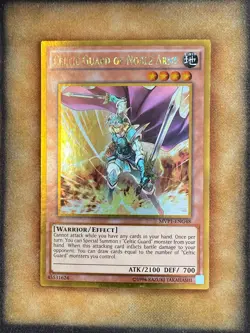 Yugioh Celtic Guard of Noble Arms MVP1-ENG48 Gold Rare LP - Image 1