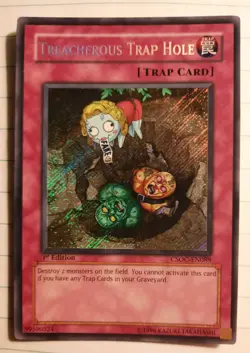 YUGIOH! TREACHEROUS TRAP HOLE CSOC-EN089 SECRET - Image 1