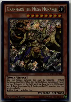 Granmarg the Mega Monarch Secret Rare 2014 Mega-Tins Mega Pack MP14-EN158 LP - Image 1