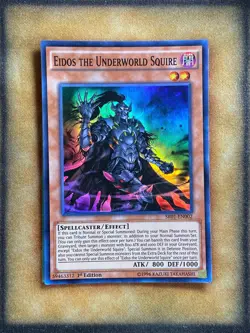 Yugioh Eidos the Underworld Squire SR01-EN002 Super Rare 1st Ed NM - Image 1