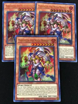 Yugioh Thestalos The Mega Monarch GFTP-EN082 1ST ULTRA x3 (NM) - Image 1