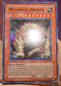 YUGIOH Super Rare Megarock Dragon TLM-EN015 1st Edition - Image 1