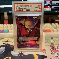 ONE PIECE ENGLISH Sanji (065) OP09-065 Emperors in the New World Alt Art PSA 10 - Image 1