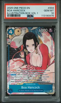 2025 One Piece Illustration Box Vol 1 Boa Hancock Promo ST17-004 PSA 10 Gem Mint - Image 1
