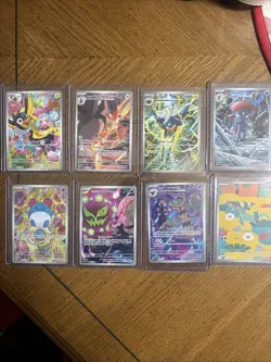 Pokemon TCG 8 Card Lot Illustration Rares NM-Mint - Image 1