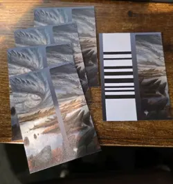 Mtg Misprint Dragon Shield Sleeves - Marsh Flats Landfall Series - 5 Sleeves - Image 1
