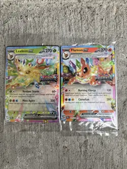 Pokemon TCG Prismatic Evolutions Leafeon ex 006/131 Stamped Promo Card NM Sealed - Image 1