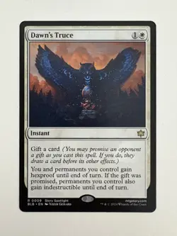 Dawn’s Truce MTG Magic the Gathering Card NM Near Mint BLB - Image 1