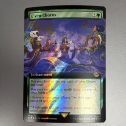 Wizards of the Coast Elven Chorus Extended Art Surge Foil Rare 0775 LotR MTG - Image 1
