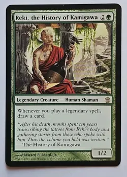 Mtg 🔥 Reki the History of Kamigawa 🔥 Saviors of Kamigawa MT/NM 🌟RARE🌟 - Image 1
