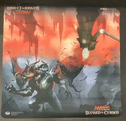 Blessed vs Cursed 2-Player Magic the Gathering Ultra Pro Playmat - Image 1