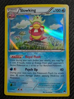 Slowking 21/122 Holo Rare BREAKpoint Pokemon Holo Near Mint - Image 1