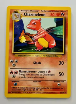 Charmeleon 24/102 Base Set Pokemon Card - Image 1