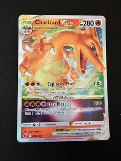 Pokemon TCG Charizard VSTAR Holo Ultra Rare Card 019/159 Crown Zenith - Image 1