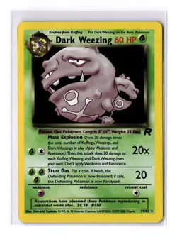 Dark Weezing - 14/82 Team Rocket Holo & Non Holo - LP/MP - VINTAGE - POKEMON TCG - Image 1