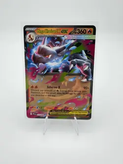 Mega Charizard X ex 013/094 Me02: Phantasmal Flames Holo Pokemon Near Mint - Image 1