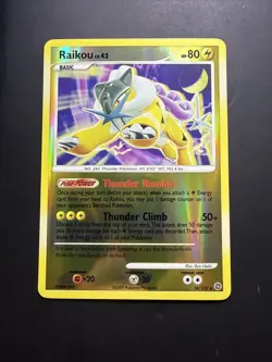 Pokemon TCG Raikou Reverse Holo Foil 2007 Secret Wonders Set 16/132 - MINTY - Image 1