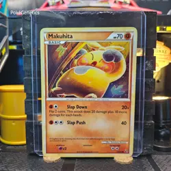 Makuhita Undaunted Pokemon TCG 55/90 HeartGold & SoulSilver Common - Image 1