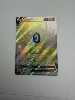 Pokemon Celebi V Ultra Rare Full Art Holo 160/198 Chilling Reign HP 190 - Image 3