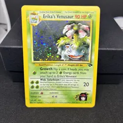 Pokemon Card Erika's Venusaur 4/132 Gym Challenge Holo Rare Heavily Played - Image 4