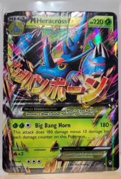 Pokemon Mega M Heracross EX TCG 5/111 XY Furious Fists Holo - Image 1