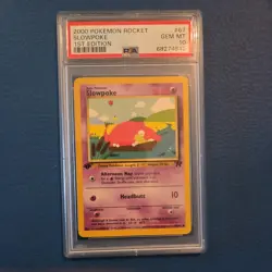 2000 POKEMON ROCKET 1ST ED #67 SLOWPOKE PSA 10 - Image 1