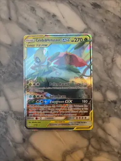 Japanese Celebi & Venusaur GX 1/181 RR Tag Bolt SM9 Pokemon TCG NM - Image 1