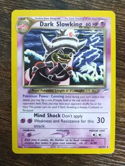 Pokemon Neo Destiny Dark Slowking 20/105 Non Holo LP - Image 1