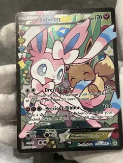 Pokemon TCG Sylveon EX RC32/RC32 Generations Radiant Collection Full Art Holo MP - Image 3