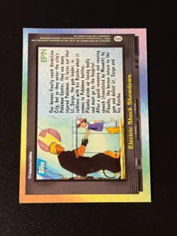 EP14 Electric Shock Showdown Holo Pokemon Topps - Image 2