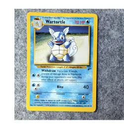 Pokemon Wartortle Base Set 2 Uncommon 63/130 2000 English Card Stage 1 - Image 1
