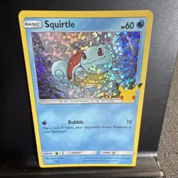 Squirtle 17/25 Holo Pokemon 25th Anniversary McDonald’s Promo Card 2021 - Image 1