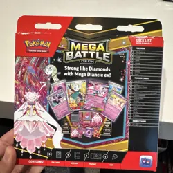Pokemon TCG Mega Battle Deck Mega Diancie EX MELOETTA IR PROMO NEW - Image 3
