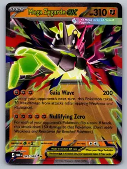 Mega Zygarde ex 047/088 HOLO Double Rare Perfect Order Pokemon Near Mint - Image 1