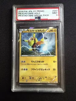 Pokemon Pikachu Libre 247/XY-P XY-P Promos Holo Japanese PSA 9 - Image 1