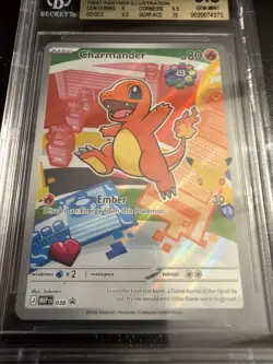 Pokemon TCG Charmander Promo Holo BGS 9.5 Gem Mint Black Star 038 1st Partners - Image 2