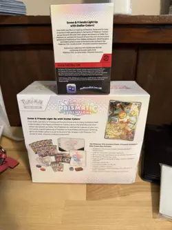 Pokemon TCG Prismatic Evolutions Elite Trainer Box & Booster Bundle Eevee - Image 2