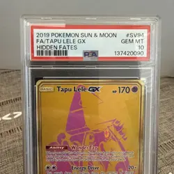 2019 Pokemon Sun & Moon Hidden Fates Shiny Vault Tapu Lele #SV94 Full Art PSA 10 - Image 3