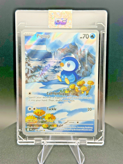 2025 Pokemon 🐧 Piplup #98 Phantasmal Flames Illustration Rare Near MINT 🔥🚀🌎 - Image 3