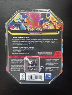 Pokemon - Mega Charizard X ex Tin Sealed Rare Collectable Brand New Rare - Image 2