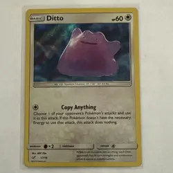 Pokemon TCG Detective Pikachu Ditto 17/18 Holo Rare English 2019 - Image 1