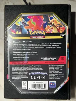 Pokemon TCG Mega Charizard Y EX & Mega Charizard X EX Tins - Lot Of 2 In Hand - Image 3